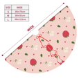 thumbnail image 3 of Lsque Strawberry Print Christmas Tree Skirt, Tree Skirt with Ties or Velcro, Perfect for Holiday Decorations, Halloween, and New Year-48", 3 of 7