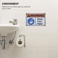 thumbnail image 3 of wash hand Sign Please Wash Your Hands Sign Safety Warning Signs Vinyl Sticker Caution Sign Safety Stickers Warning Stickers Restroom Signs Wash Hands Safety Signs, 3 of 8