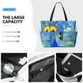 thumbnail image 3 of Daiia Peacock Beach Travel Bag - Water-Resistant Beach Bag, Lightweight Tote with 7 Pockets for Women and Men - Gym,Pool,Camping,Reusable Grocery Bag, 3 of 7