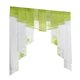 thumbnail image 3 of Cortina transparente para ventana, elegante cortina plisada de tul Verde 140Wx145H, 3 of 7