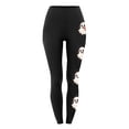 thumbnail image 4 of QATAINLAV Halloween Leggings for Women Tummy Control High Waisted Workout Yoga Pants Funny Graphic Prints Soft Legging Trousers Black M, 4 of 5