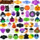 thumbnail image 2 of 10 piezas de juguetes antiestrés para apretar en forma de murciélago fantasma y calabaza, de estilo aleatorio, para fiesta de Halloween, 2 of 5