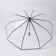 thumbnail image 4 of Paraguas de bolsillo automático transparente Windpr para bodas Yuxing Blanco, 4 of 5