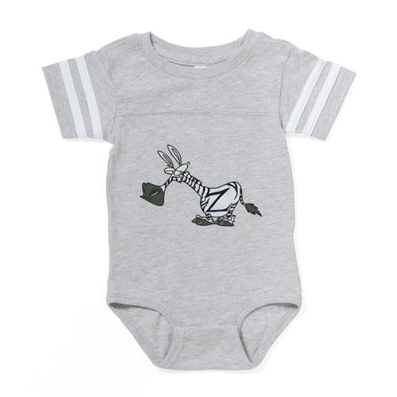 CafePress - Z Is For Zebra - Cute Infant Baby Football Bodysuit