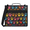 Black, variant on Jiaoprinted Hot Air Balloons Zipper 3 D-Ring Binder Bag with Shoulder Strap, Colorful Balloons Waterproof Expanding Binder, Multi-Pocket Portfolio Organizer Case