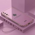 thumbnail image 3 of Funda de lujo con cordón de hoja de arce A 50 30s 70 para Samsung Galaxy A50 A70 A30s A7 2018 A20 A30 A21s A20s cubierta de silicona chapada A50s, 3 of 5