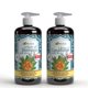 thumbnail image 1 of Vita A to Zee Juego de champú y acondicionador de biotina con aceite de argán marroquí (2 x 16,9 onzas líquidas) | Tratamiento natural de hidratación y acondicionamiento para cabello seco y dañado | B, 1 of 5