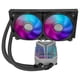 thumbnail image 4 of Sistema de enfriamiento liquido Yeyian YTD-240AL-M1 AIO 2 ventiladores 120mm 64.25CFM ARGB 500-2200 RPM silencioso 31.5 dBA Compatible con Intel y AMD, 4 of 8