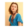 thumbnail image 6 of INSPIRE CHIC Women's Leopard Animal Print Pattern Skinny Scarf Long Neck Headband Navy Blue, 6 of 6