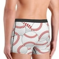 thumbnail image 4 of Kdxio Men's Boxer Briefs with Baseballs Print - Comfortable and Breathable Underwear for Everyday Wear, 4 of 7