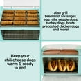 thumbnail image 4 of Nostalgia NCLHDRTO8AQ Hot Dog Roller & Bun Warmer, Aqua, 4 of 7