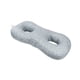 thumbnail image 4 of Protector de orificios para los oídos con 2 orificios, almohada de soporte suave para tapones para los oídos, relajación, Cuadrícula gris, 4 of 9