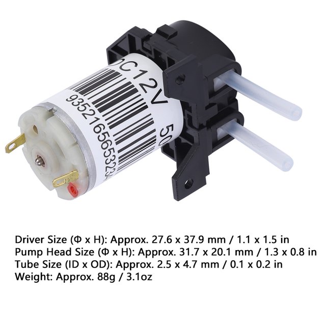Hose Self Priming Pump Micro, Right Angle Self Priming Pump Micro Peristaltic Pump With Silicone Tube For Experiment