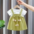 thumbnail image 2 of Utlike Summer Dress For Girls Floral Print Short Sleeve Princess Dress Elegant Girl Sundress Size 12 Month-18 Month, 2 of 3