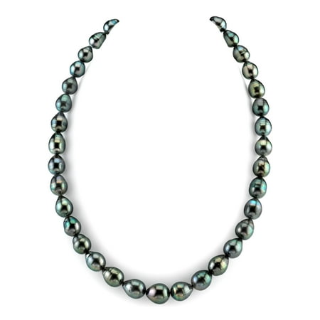 14K Gold 8-10mm Tahitian South Sea Baroque Cultured Pearl Necklace - AAA Quality, 17