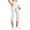 White, variant on Capri Leggings Women Soft Stretch Yoga Pants with Slits High Waisted Trendy Front-Seam Workout Capris S-2XL (2XL, White)