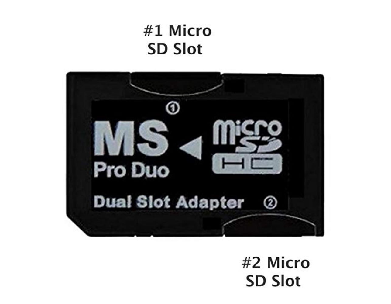 Memory Stick Pro Duo Mini MicroSD TF to MS Adapter SD SDHC Card Reader  1H2 10X 