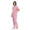 thumbnail image 2 of Kolipajam 100% Cotton Pajamas for Women Long-Sleeve Pjs Cozy Button Down Boyfriend Sleepwear 3XL, 2 of 5