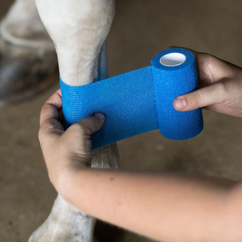 Dura-Tech Vet Flex Bandage First Aid Wrap | Pack of 18 Rolls | Color Green