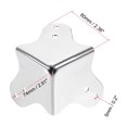thumbnail image 2 of Protectores de esquina de metal Unique Bargains para caja de madera, protector de borde de caja 60 x 60 x 60 mm, 2 piezas, 2 of 3