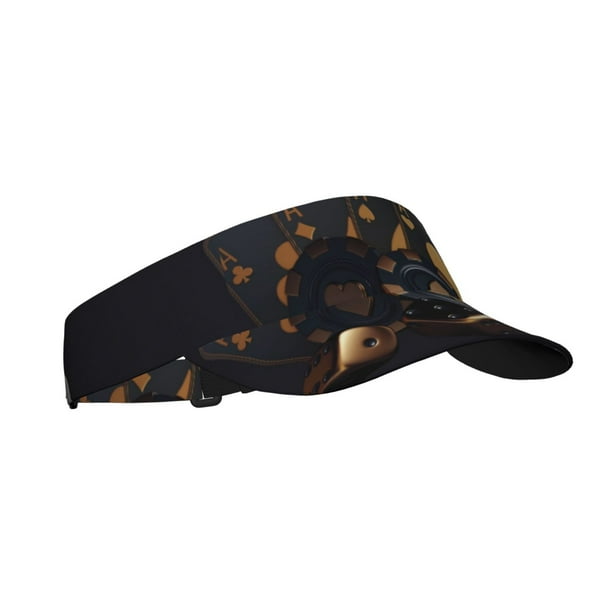 Balery Casino Cards Poker Gorra deportiva con visera ajustable para mujer y hombre (talla única)