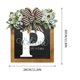 thumbnail image 3 of Corona RXIRUCGD para puerta de entrada, ideal para todo el año, con placa decorativa para colgar delante de la puerta., 3 of 3