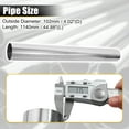 thumbnail image 3 of Unique Bargains 2pcs Straight 4" OD 45" Length DIY Custom Mandrel Exhaust Pipe 4 Inch Tube Pipe T304 Stainless Steel, 3 of 6
