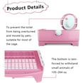 thumbnail image 3 of Large Rabbit Litter Box with Drawer for Bunny Guinea  Chinchilla Ferret Small Animals Pink, 3 of 5