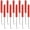 Red, variant on 10 Pieces Pocket Screwdriver Mini Tops and Pocket Clips Magnetic Slotted Small Screw Driver with a Single Blade Head for Mechanical, Electrician(Orange)