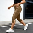 thumbnail image 5 of Zekutng Womens Capris Stretch Slim-Fit Faux Denim Pants with Button and Zipper Closure and Elastic Waistband,Sizes S-2XL, 5 of 8