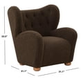 thumbnail image 3 of Safavieh Galloway  Wood Accent Chair in Brown / Natural, 3 of 7