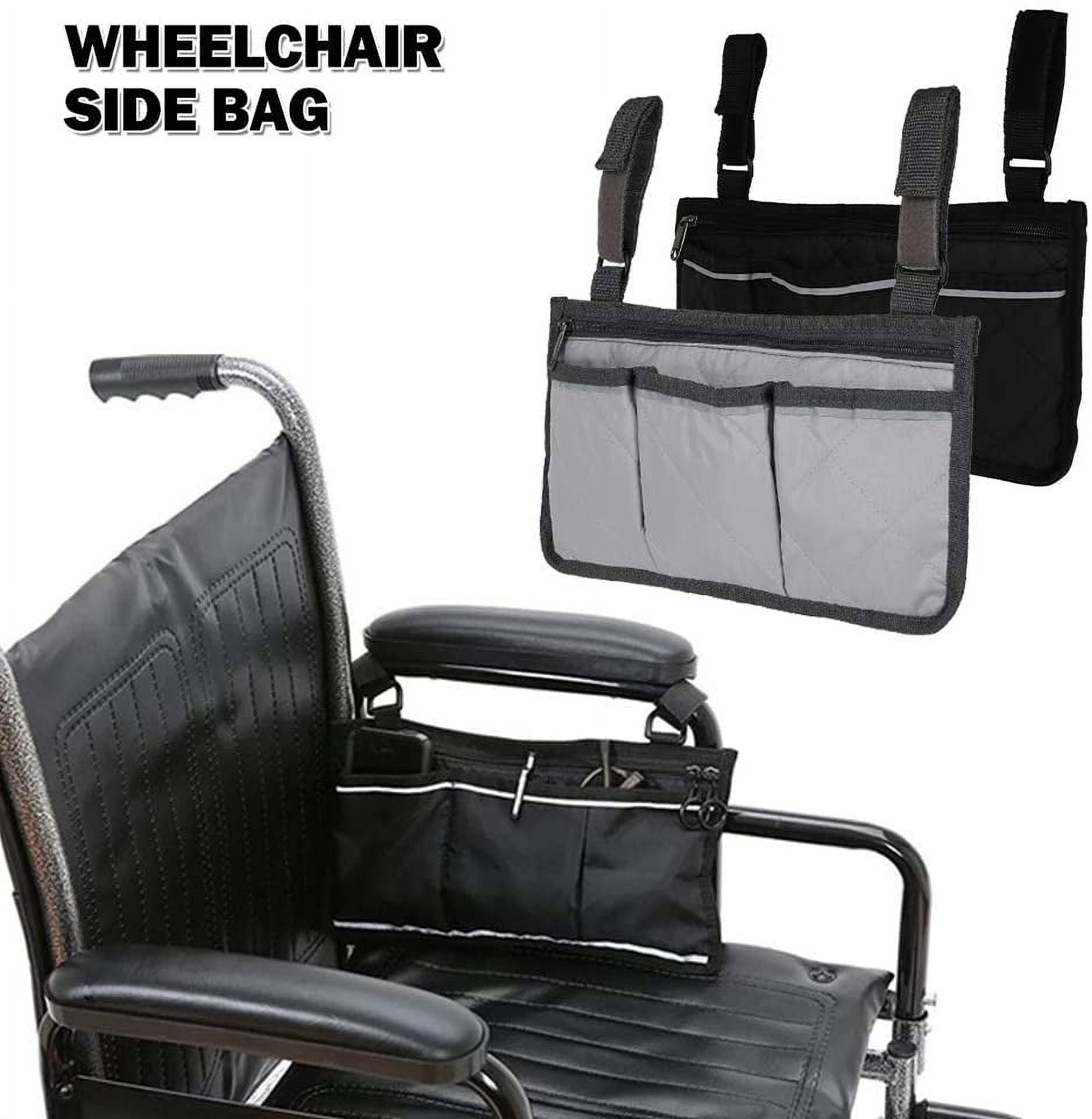 Dropship Wheelchair Armrest Accessories Side Bags To Hang On Side Pouch  With Bright Line to Sell Online at a Lower Price