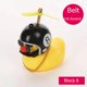 thumbnail image 2 of Adornos de pato de goma para coche, decoraciones para salpicadero de coche de pato amarillo con casco de hélice, cuernos de bicicleta de pato exprimible, hélice, 2 uds., 2 of 5