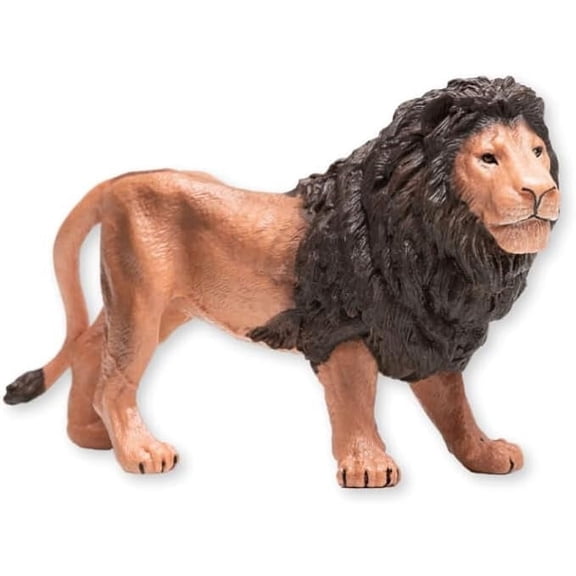 Zaga Toys Large Male Tan Lion, Hand-Painted Animal Figurine