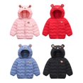 thumbnail image 6 of GYRATEDREAM Toddler Baby Boy Girl Hooded Puffer Jacket Lightweight Warm Comfy Packable Down Jacket Coat Little Kids Autumn Winter Outwear Clothes Black for 1-5Y, 6 of 6