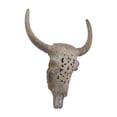 thumbnail image 5 of DecMode Brown Polyresin Skull Bull Wall Decor, 5 of 7