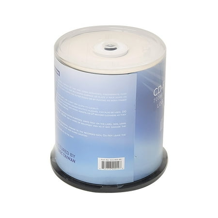 PlexDisc CD-R 700MB 80 Minute 52x Branded Recordable Disc - 100 Pack Spindle 631-805-BX