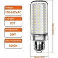 thumbnail image 2 of Bombillas LED de 26 W, Bombilla Incandescente Equivalente a 200 W, 3000 Lm, Blanco Frío 6000 K, Bombillas de Rosca Edison E27, 3 Piezas [Clase de eficiencia energética E], 2 of 5