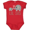 thumbnail image 3 of Inktastic Little Sister Elephant Girls Baby Bodysuit, 3 of 5