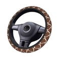 thumbnail image 4 of Elastic Steering Wheel Cover, Chocolate Pattern cute Stretch Thickening Car Steering Wheel Cover Women Men, Steering Wheel Protector Universal 15 in, 4 of 7
