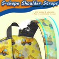 thumbnail image 5 of Excavator and Circle Yellow Pattern 17" Waterproof Oxford School Backpacks for Teens, S-Shape Padded Straps, for School, Travel, Hiking, Camping, 5 of 5