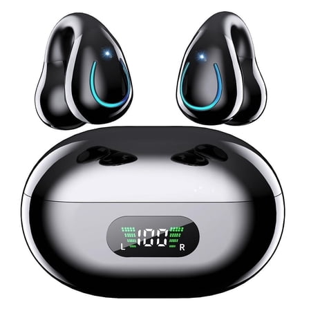 Famous Tech Shop AI Translator Earbuds with Charging Case, 133+ Languages, Touch Control, Long Battery Life, Black