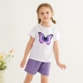 thumbnail image 6 of Younger Tree Baby Girl Summer Clothes Set Short Sleeve T-Shirt Shorts 2pcs Outfits for 6-12 Months, 6 of 7