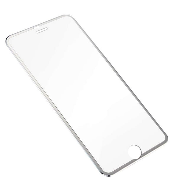 pitrice 3D Curved Full Cover Tempered Glass Titanium Alloy Edge Film Screen Protector for iPhone 6/6S/6 plus/6S plus/7/7 plus/8/8 plus