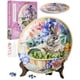 thumbnail image 1 of Plato de rompecabezas 3D con forma de conejito de pascua, diseño de flores relajantes, 124 piezas, 1 of 9