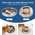 thumbnail image 4 of Comedero de Acero Inoxidable para Perros - Comedero de Metal Antideslizante para Razas Grandes y Medianas, Comedero con Forma de Rompecabezas para Cachorros con Garra, 4 of 8