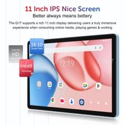 XGODY Q17 Android 15 11 Smart Tablet | 16GB RAM +256GB ROM +1TB Expandable | 8000mAh Battery | 8MP + 13MP Dual Camera | 1080P HD Touch Screen | 1.15lb/Blue Metal Body