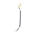 thumbnail image 1 of Tackle Flexible Security Retractable Climbing Steel Wire Outdoor Elastic Anti-lost Lanyards Spring Rope Fishing String Carabiner gold, 1 of 6