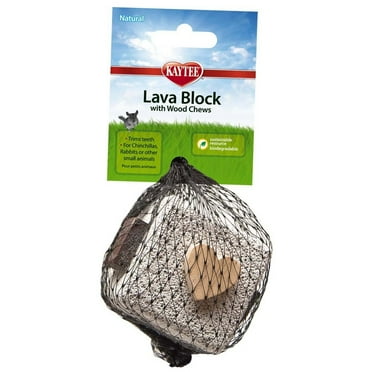Kaytee Lava Block Small Animal Chew Toy , 2.25"