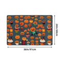 thumbnail image 5 of PUREYAH Front Door Mat Indoor Entrance, Non-Slip Washable Halloween Wacky Pumpkins Decorative Rug Carpet for Bedroom Living Room Bathroom 36"x24", 5 of 8